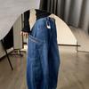 Women's High Waist Wide Leg Jeans Loose Streetwear Baggy Jeans 2024 Winter Vintage Curved Denim Pants Wrinkle Resistant Casual Floor Length Trousers