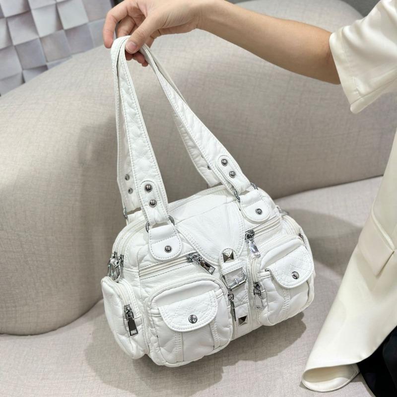 Niche Vintage High-capacity Locomotive Multi-pocket Underarm Bag All-in-one Commuter Shoulder Tote Crossbody Bag
