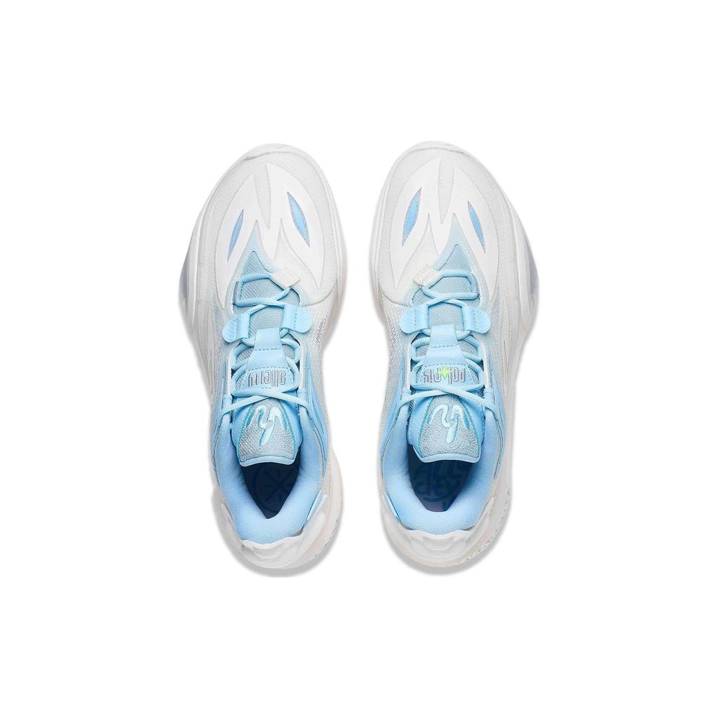 Li Ning Wade All City 11 V2 PU, Textil, TPU tlmenie, Odolné voči opotrebeniu Nízke Basketbalové topánky Pánske Mist White ABAT093-4