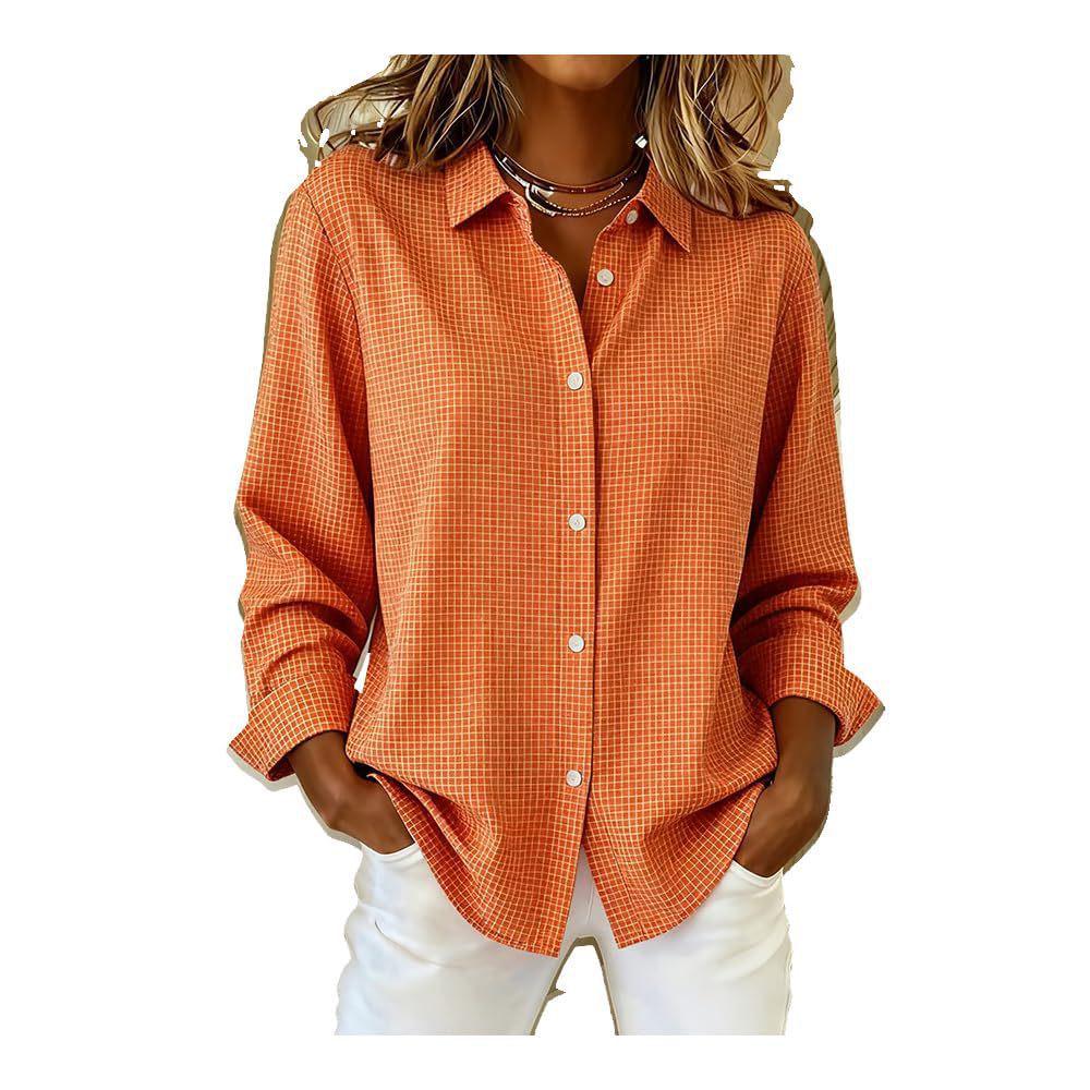 2025 TEMU 3D Print Women's Autumn Shirt - Trendy European & American Style