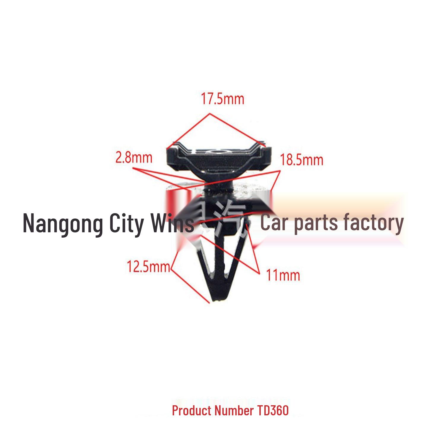 

Car Trim Panel & Door Decor Fixing Clips with Nylon Buckles for Side Skirts & Guard Plates. 10000 units