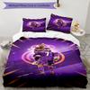 Ronaldo's Player Purple Kit Bedding Set, Breathable Duvet Cover with Pillowcases, Soft Bed Linen for Bedroom Home Decoration, Perfect Festival Birthda
