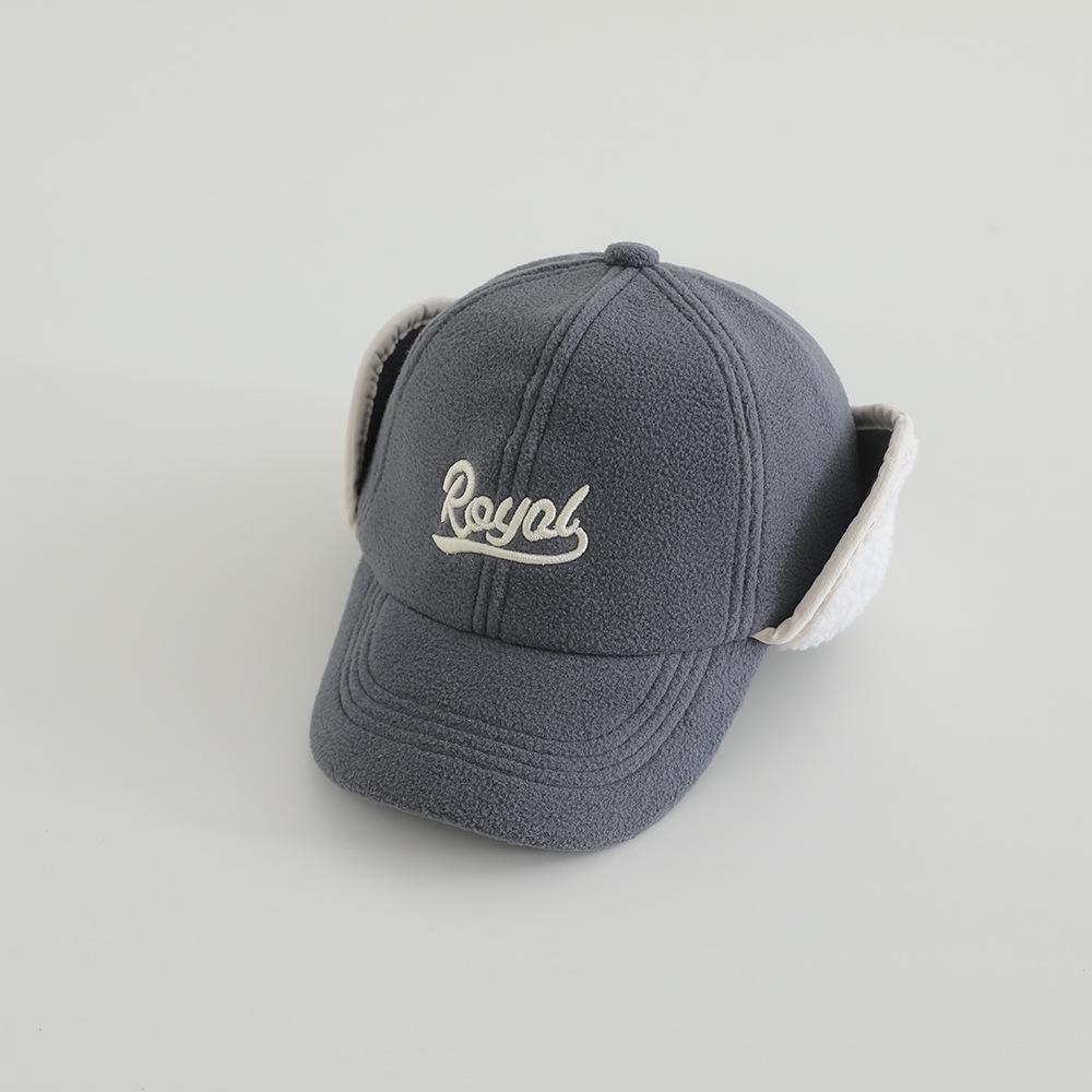 Kinder Herbst/Winter Lammwolle Baseballkappe mit Ohrenschutz