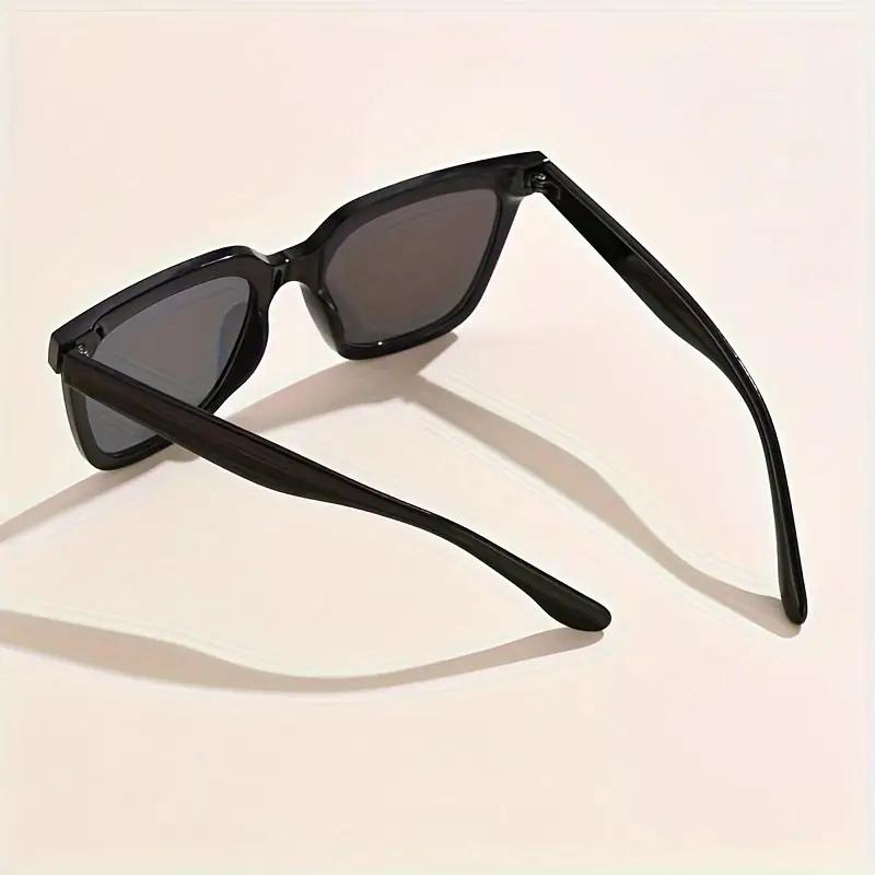 1Pc Oversized Square Frame Fashionable Women'S Glasses Pc Material Suitable For Hiking Beach Travel And Outdoor Photography