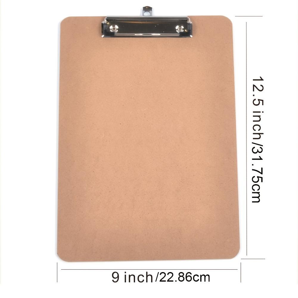 10pcs A4 Fiberboard Clipboards with Clamps - Durable Writing Pad Boards for Students, School and Office Supplies