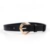 Top grain leather women's belt - vintage style genuine leather belt for jeans