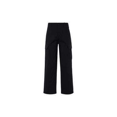 Einfarbige Hose mit Reißverschluss, gerades Bein, Arbeitshose für Herren, Unterteile, Schwarz FQ0496-010