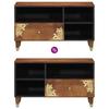 TV Cabinet Honey Brown 80 x 33 x 46 cm Solid Mango Wood