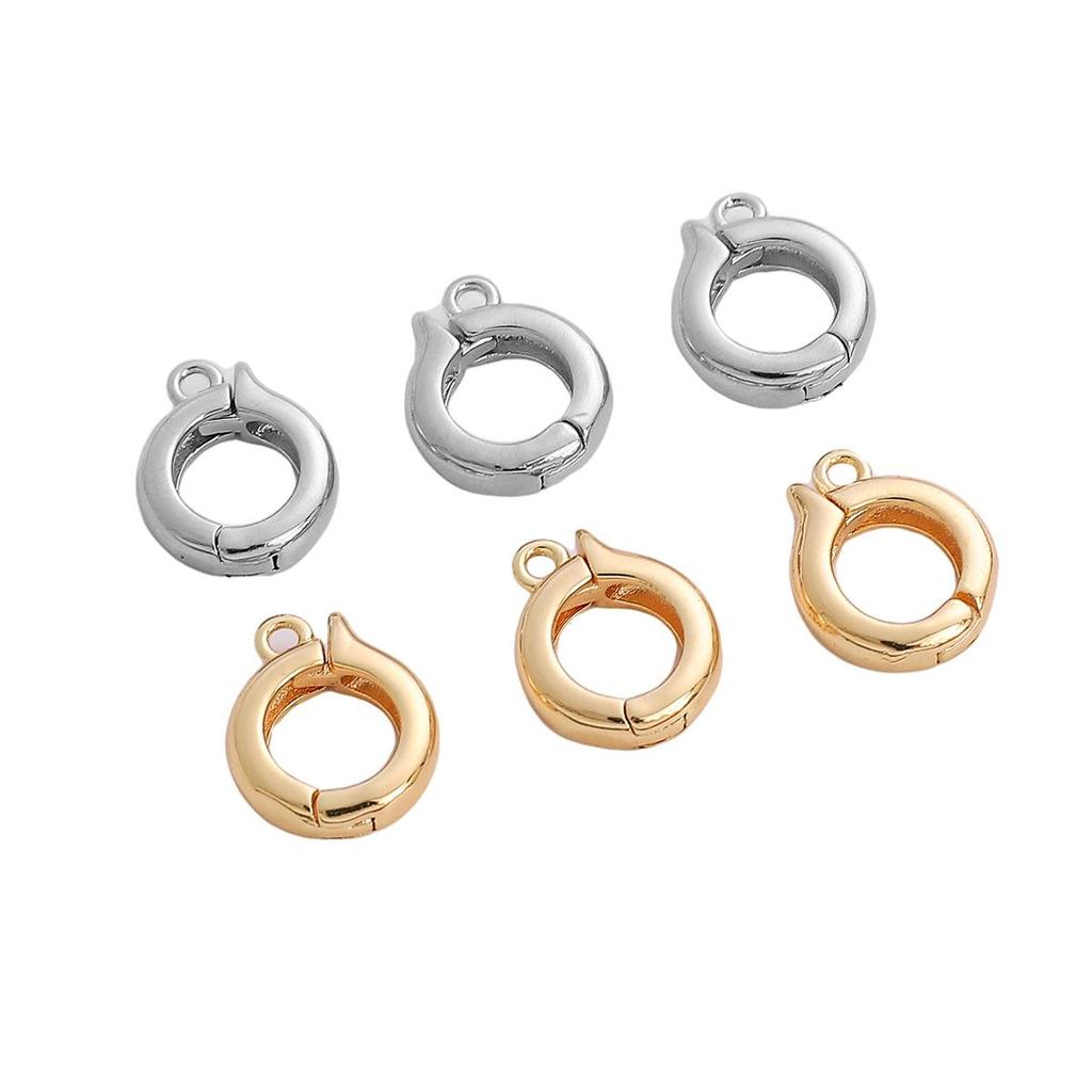 Copper Round Versatile Universal Pearl Buckle Clasps Lobster For DIY Accessories Jewelry Making