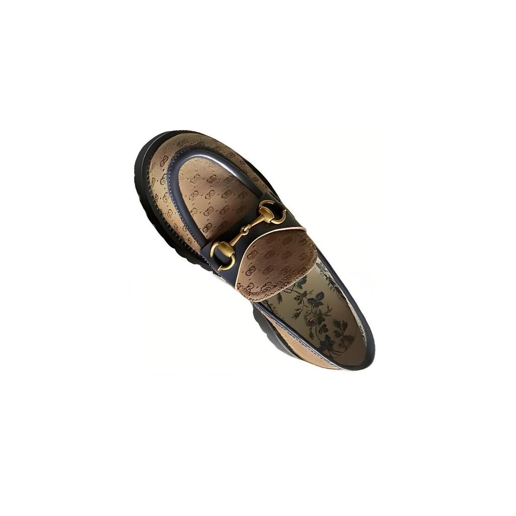 Gucci Horsebit Casual Shoes Women's Brown 661536 99WP0 2671