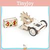 Wooden Assembled Remote Controlled Combat Vehicle With Rotating Children Toy Set