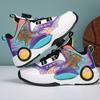 Hot Selling Children's Basketball Shoes High Top Comfortable Sneakers Breathable Rotating Buckle Warm Kids Outdoor Casual Shoes