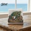 Sturdy Napkin Holder for Home Decor Rustic Wooden Holder Octopus/Bird/Goose/Turtle/Black Bear/Elephant Pattern Compact Tissue Organizer Countertop
