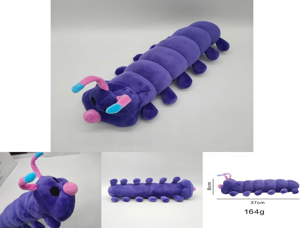 Luxurious 37cm Poppy Playtime Caterpillar Plush Toy Huggy Wuggy Purple Doll