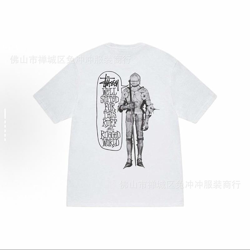 2025 new STU three standards complete spring and summer new tide brand classic cruise printed letters men and women with the same short sleeves