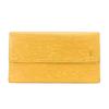 Used Tri-fold Wallet Porte Tresor International M63389 Epi Leather Tassiri Yellow Purple Accessory