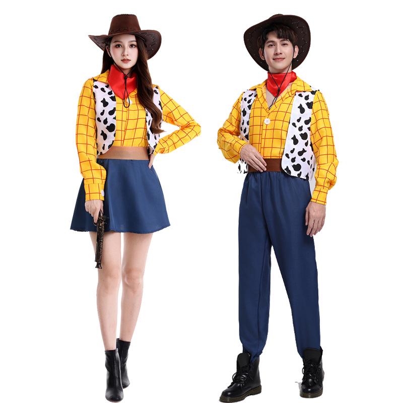 Halloween Toy Story Costume Hoodie for Adults & Kids - Woody Stage Performance Outfit