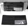 Vehicle Sun Visor Storage Bag Multifunctional Car Sun Visor Organizer for Most VehicleBlack