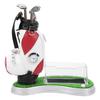 Golf Bag Pen Holder with Clock Card Case Kit for Desk Decoration Golf Gift for Golfer Fans