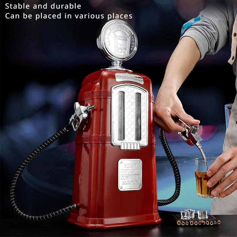 Household Retro Creative Large Capacity Impact Resistant and Pressure Resistant Plastic 2L Bar Double Gun Wine Disperser Tool
