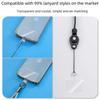 Ultra-Thin Transparent TPU Phone Lanyard Clip - Secure Anti-Lost Soft Case Attachment