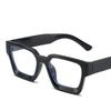 Texture Thick Edge Box Glasses Frame Decoration Street Wear Flat Light Glasses Anti Blue Light Glasses 5532
