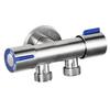 304 Stainless Steel Angle Valve for Toilet: Hot and Cold Water Valve Switch with 4-Point Eight-Character Stop Valve for Water Heater.