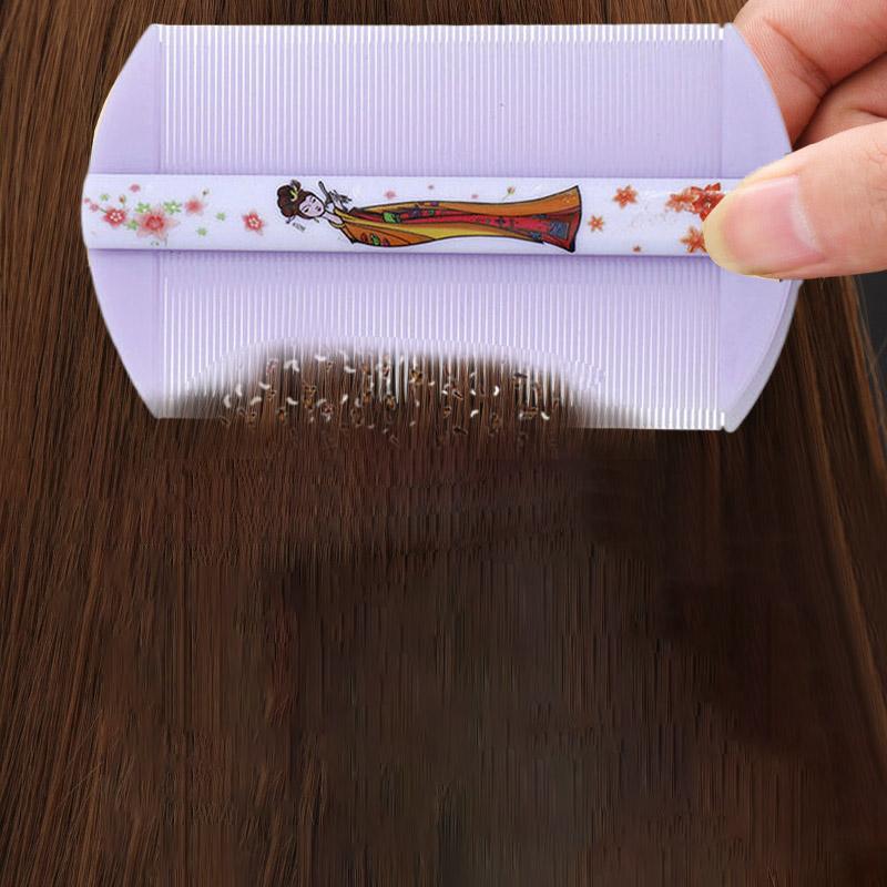 Bamboo Lice Comb Double-Sided Super Dense Teeth Remove Dandruff Scalp Cleansing Scalp Massage Comb Flea Removal Hair Tools