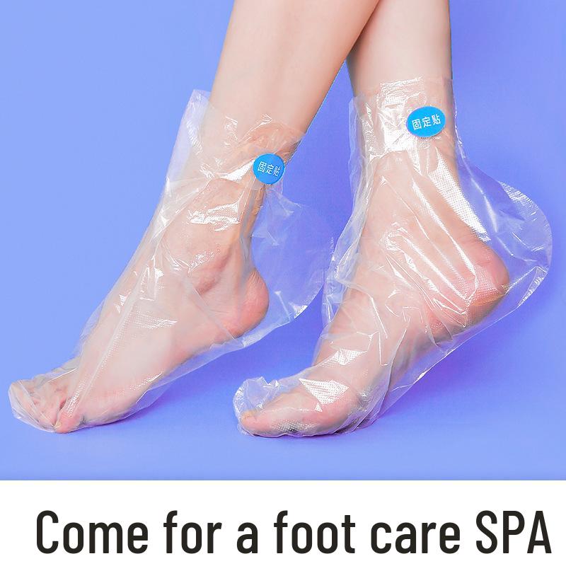 Disposable Moisturizing Foot & Hand Mask - Transparent, Waterproof Cover for Home Care