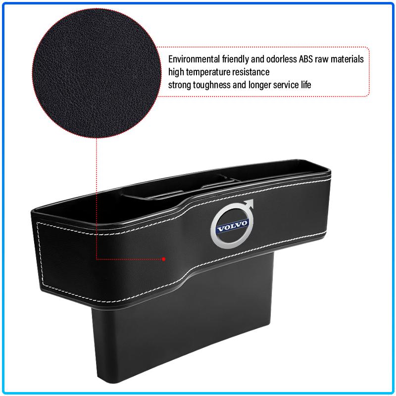 Car Seat Gap Organizer Multifunction Storage Box Cup Pocket For Volvo XC90 XC60 XC70 XC40 V90 V60 V40 C70 C30 S80