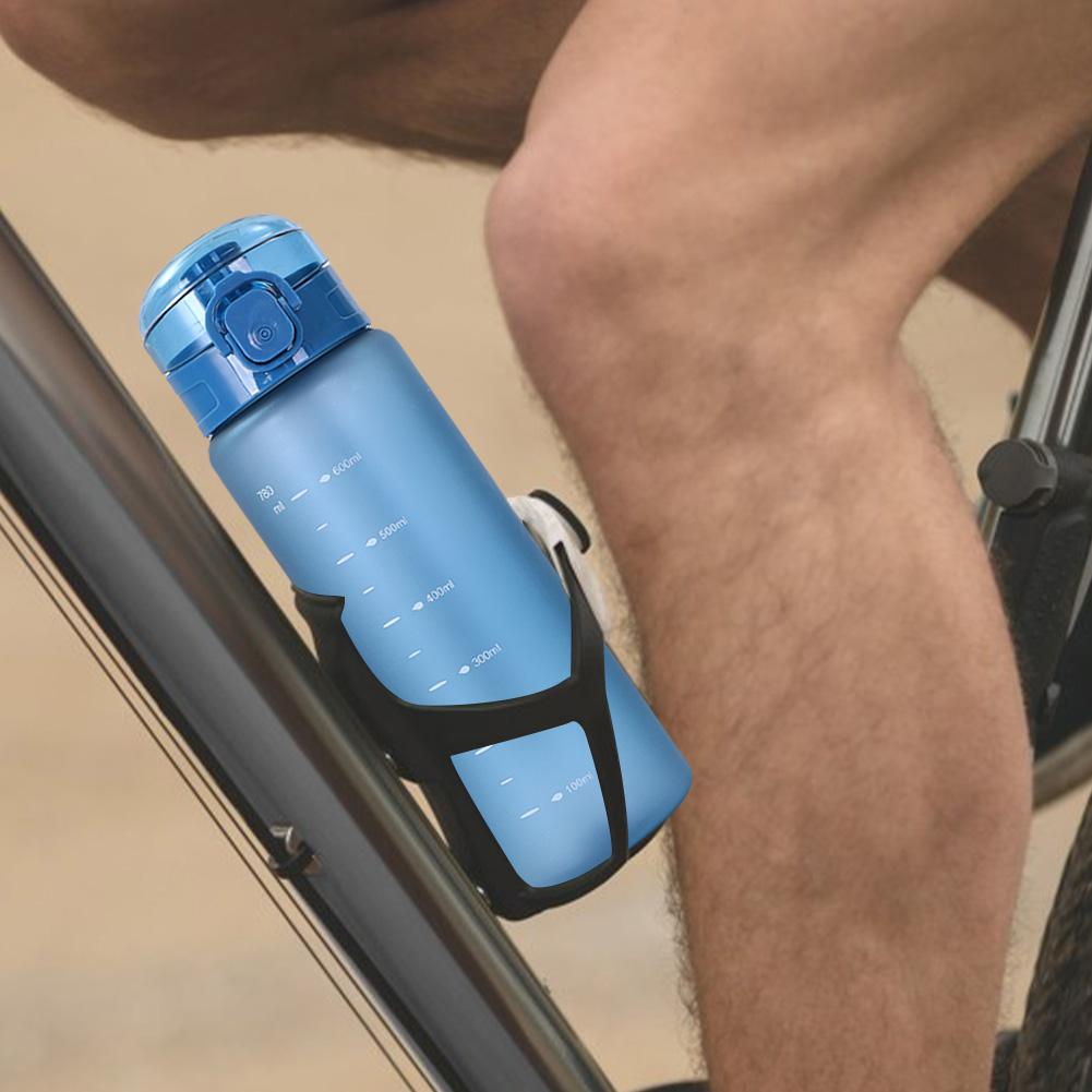 780ml Reusable Water Bottle with Carrying Strap Outdoor Drinking Cup Leak-Proof Portable Water Kettle for Travel Gym