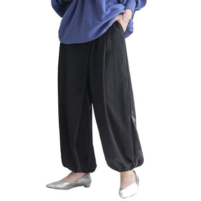 Oshare Walker Arabian Mode Wide Winter Long Solid Comfortable Elastic Wide Sarouel Arabian Elastic Loose Plus Pan2102 n'OrLABEL Pants, Women's,