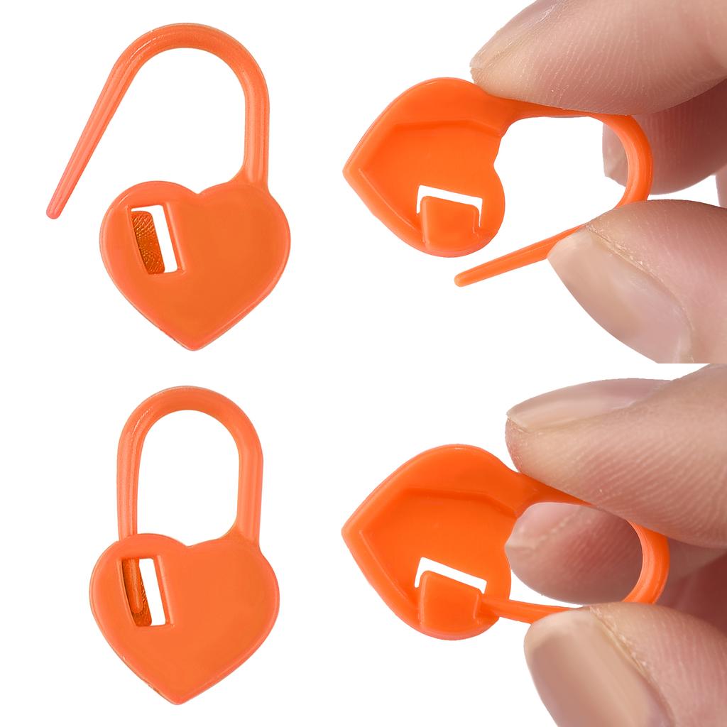 100-1000PCS Knitting Marking Buckle Pins Plastic Crafts Locking Stitch Markers Sweater Weaving Tools DIY Sewing Accessory