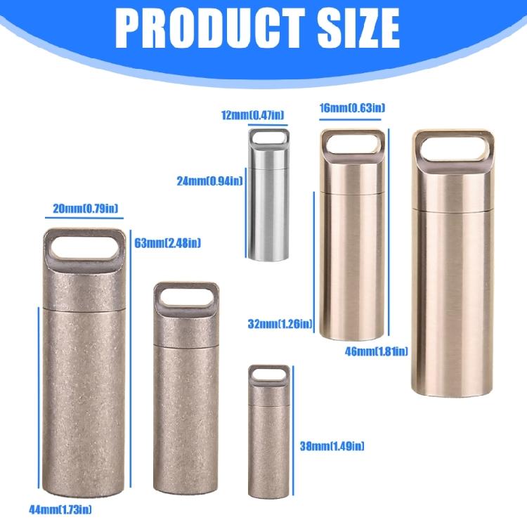 Stainless Steel Materials Secure Lockable Miniature Container Suitable For Wilderness And Water Sports