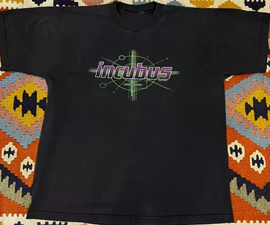 2000 incubus Short Sleeve Cotton Black All Size T-shirt S