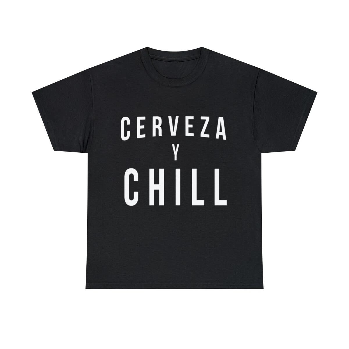 Cerveza Y Chill Graphic Tee Shirt, S-5XL 3XL