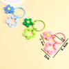 Kleine farbige Blumen Schlüsselanhänger Anhänger Pinkycolor Tasche Anhänger für Frauen Ins Stil Kette