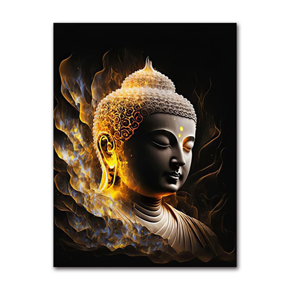 HD Canvas Buddha Oil Paintings Statue, Wall Art, Photos for Living Room, Modern Home Decor, Hot Sale, God Zen Buddha