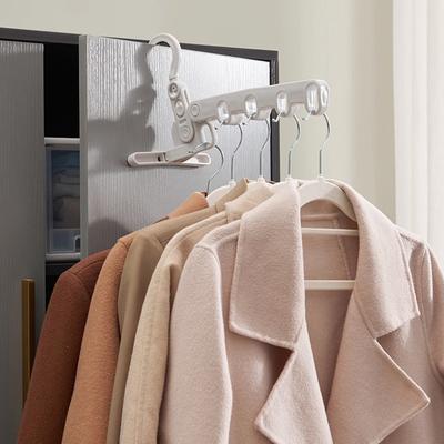 Five-Holes Folding Clothes Hanger Portable Travel El Dry Hanger Multi-Functional Clothes Hanger Clothes Organizer Save Space