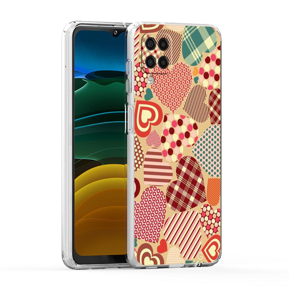 Colorful Love Heart Phone Case For Samsung Galaxy A13 A33 A35 A55 A73 A53 A23 A51 A71 A21S A31 A41 A05s A03S A15 A25 5G Cover