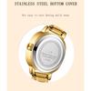 SANDA Fashion Women's Quartz Elegant Rose Gold Simple Roman Simulation Display Stainless Steel Strap Women's Quartz Watch