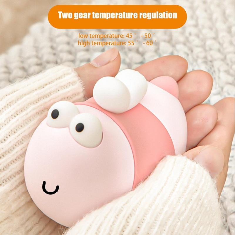 Hand Warmers Rechargeable Bee Electric Hand Warmer Portable 1800mAh USB Hand Warmer Heater 2 Levels Heating Warm Gifts For Women