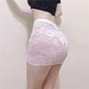 Women See Through Sexy Nightclub Mini Long Wrap Hips Skirt Female Hollow Lace Black Pleated Skirts for Women Summer