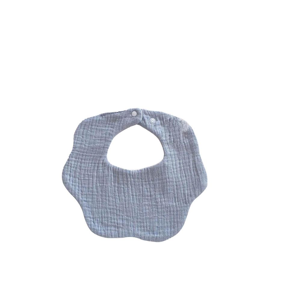 Japanese Style Waterproof Baby Bib - Cartoon Design, Pure Cotton, Ideal for Newborns