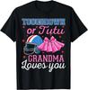 Touchdown or Tutu Grandma Loves You Football Gender Reveal Gift Unisex T-Shirt