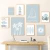 Sailboat Surfboard Monstera Palm Tree Lighthouse Posters And Prints Canvas Painting Wall Art Pictures Living Room Home Decor