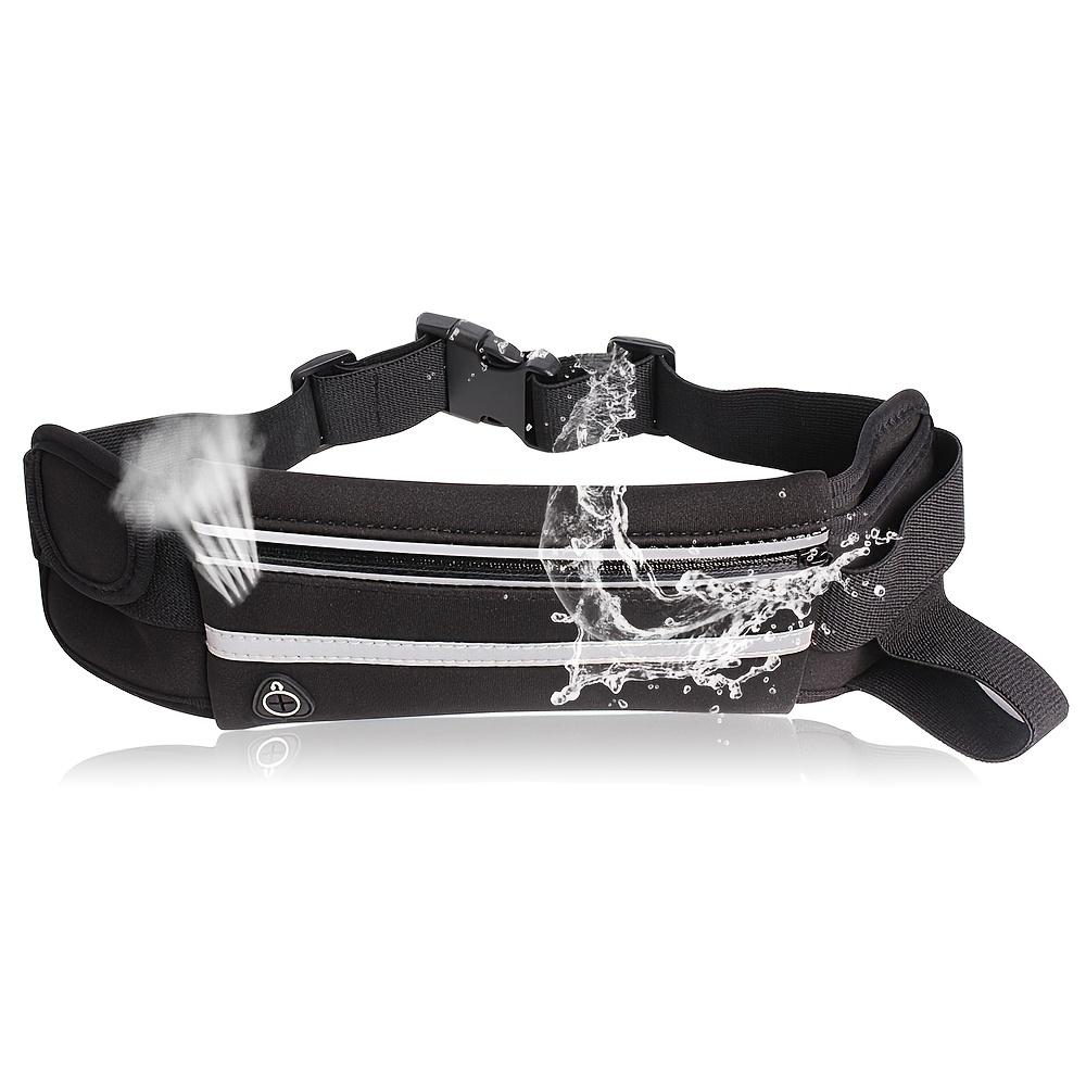 Cinturón para Correr Riñonera, Riñonera Reflectante con Portabotellas, Senderismo Fitness Bolsa para Teléfono Riñonera