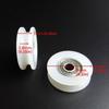 4pcs U Groove Nylon Round Pulley Ball Bearing Wheel Roller for Door Windows Shower Pulleys Drawer 3D Printer Accessories with U Slot Plastic Bearing