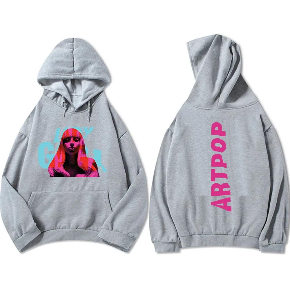 Spring Autumn Casual Fashion Women s Long Sleeve Hoodies Loose Comfortable Warm Sports Hoodies 3XL серый