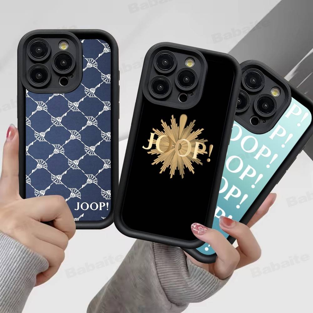 Modemarke J-Joop Handyhülle für iPhone 11 12 13 16 15 17 14 Pro Max Weiche Silikonhülle Funda